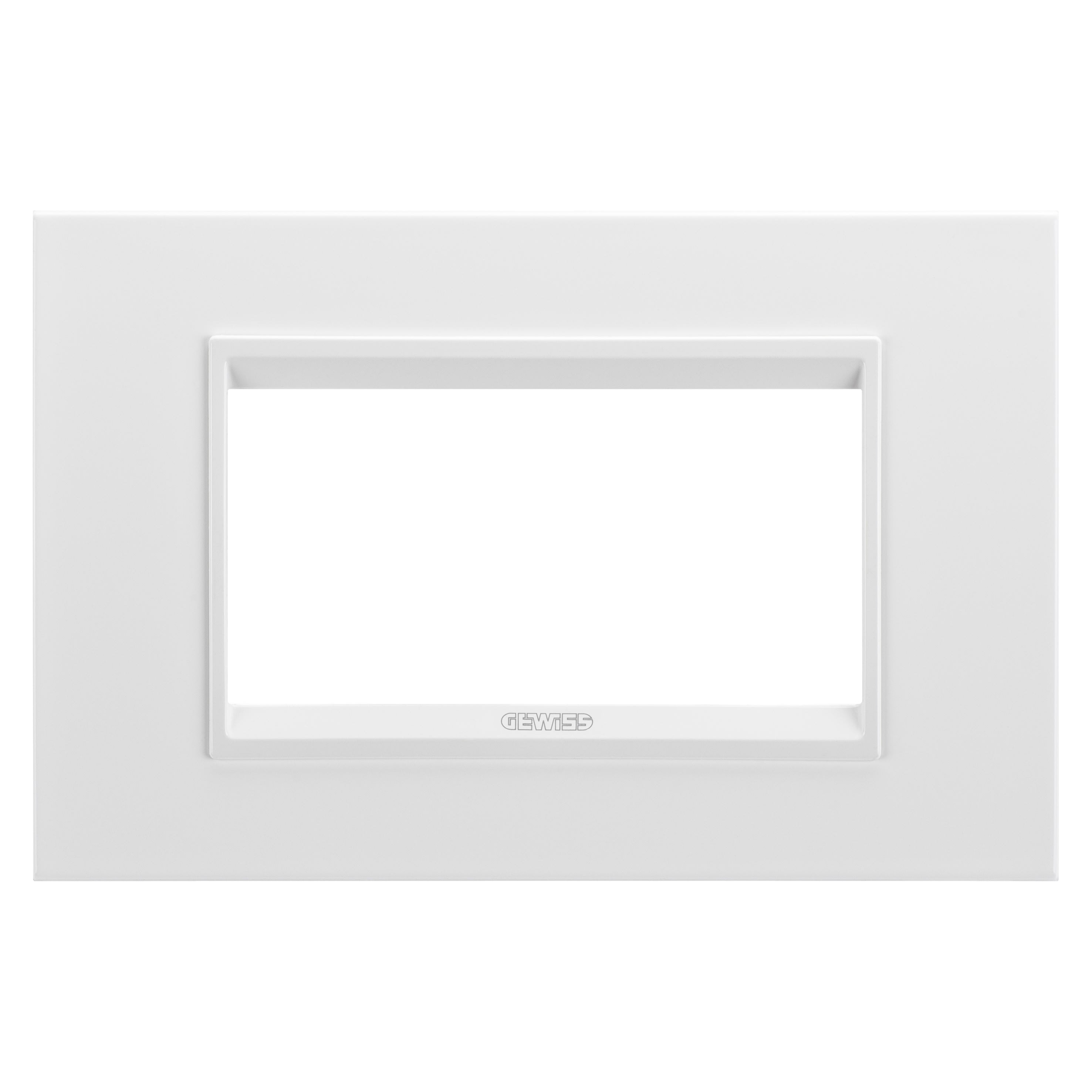 Gewiss - PLAQUE LUX 4P BL MONOCHROME