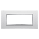 Gewiss - PLAQUE APPAREILLAGE LUX 6P BL CRÈME - GW16206TB