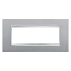 Gewiss - PLAQUE APPAREILLAGE LUX 6P TITANE - GW16206VT