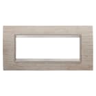 Gewiss - PLAQUE LUX RECT. 6P BOIS CHÊNE CLAIR