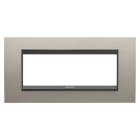 Gewiss - PLACCA LUX 6P METAL. ALLUM. SPAZZ. LAVY