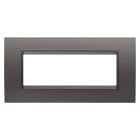 Gewiss - PLAQUE LUX RECTANGULAIRE 6P MÉTAL CANON