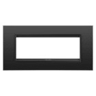 Gewiss - PLAQUE LUX 6P METAL NO SATIN MONOCH