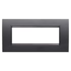 Gewiss - PLAQUE LUX RECT. 6P ARDOISE ABSOLUE