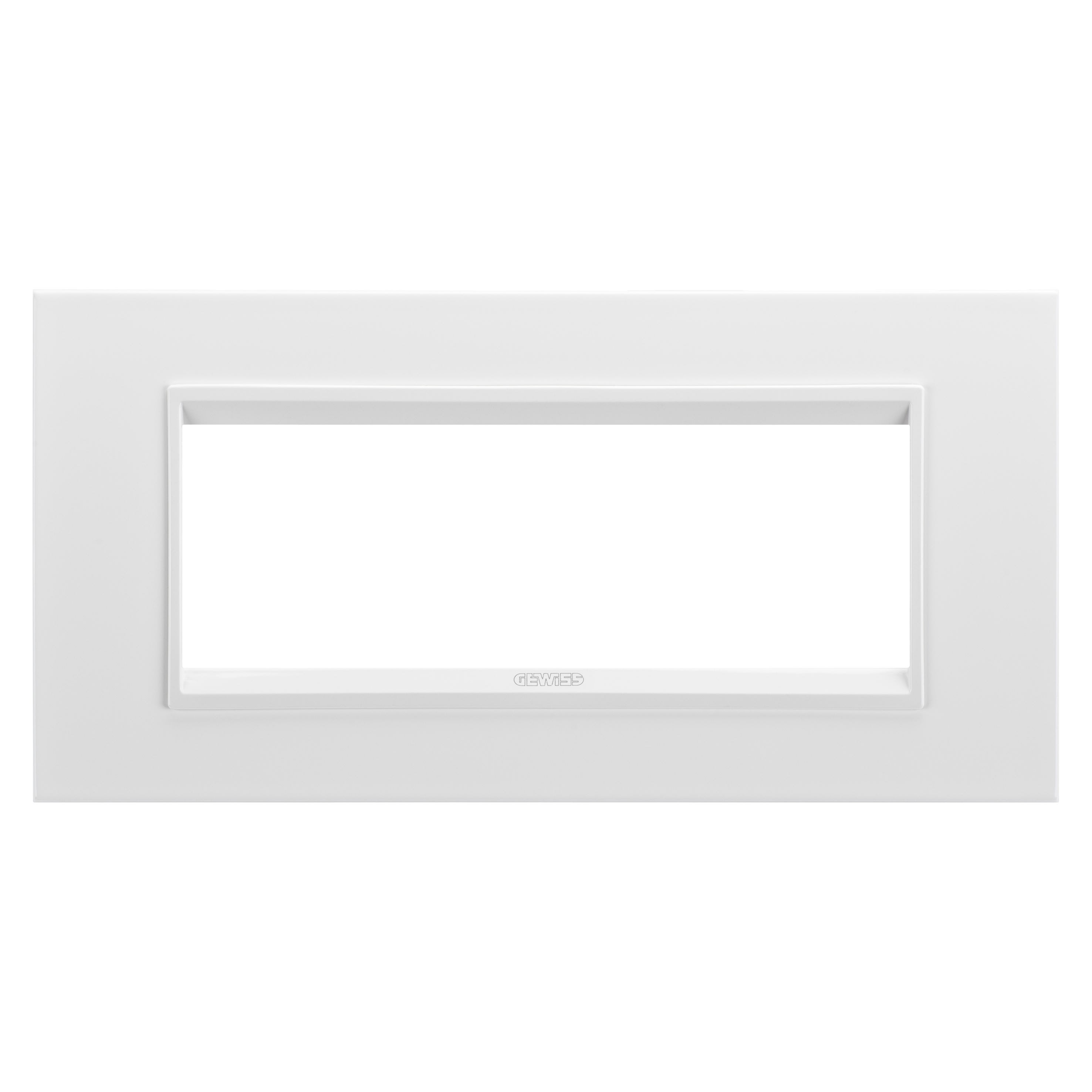 Gewiss - PLAQUE LUX 6P BL MONOCHROME