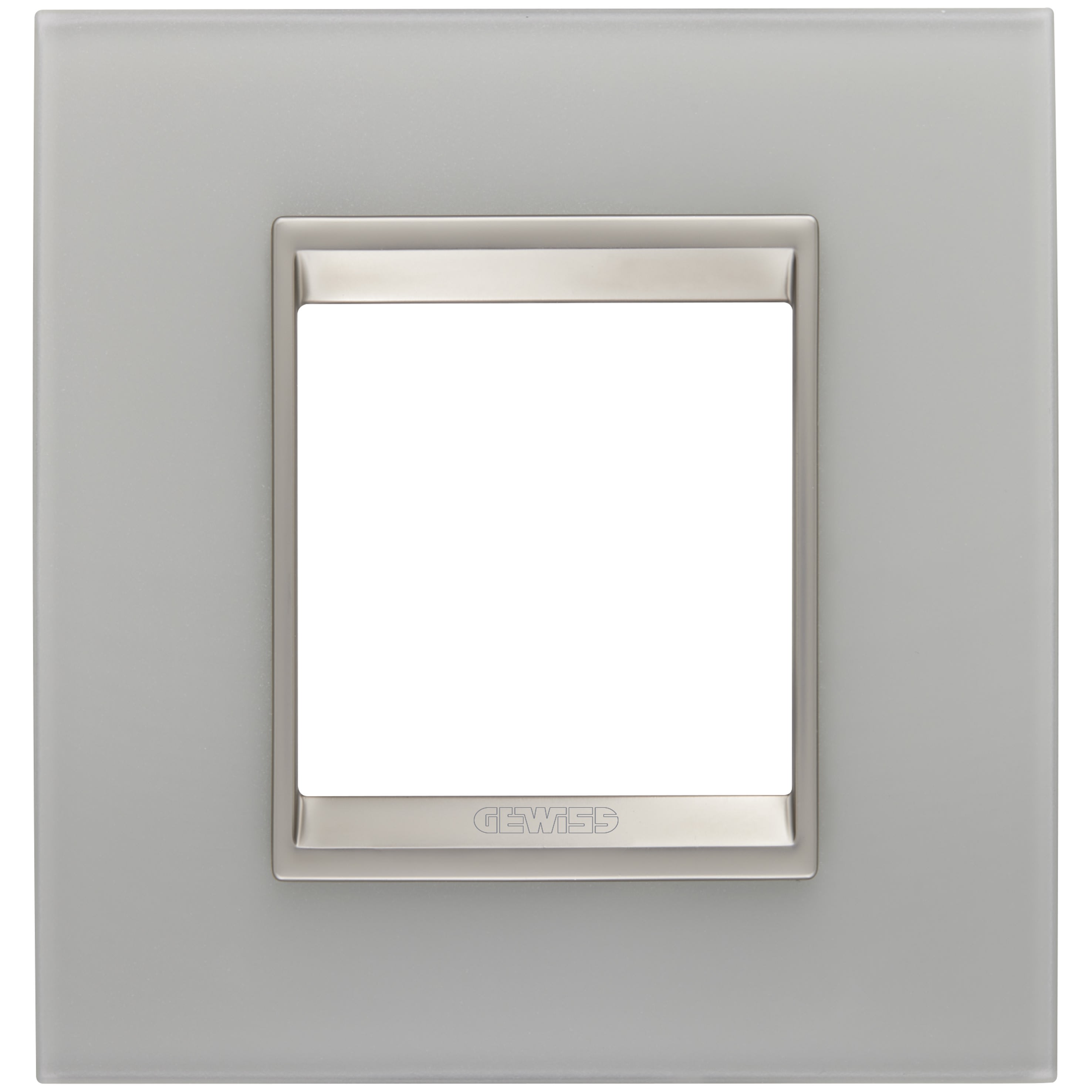Gewiss - PLAQUE LUX 2P VERRE NATUREL