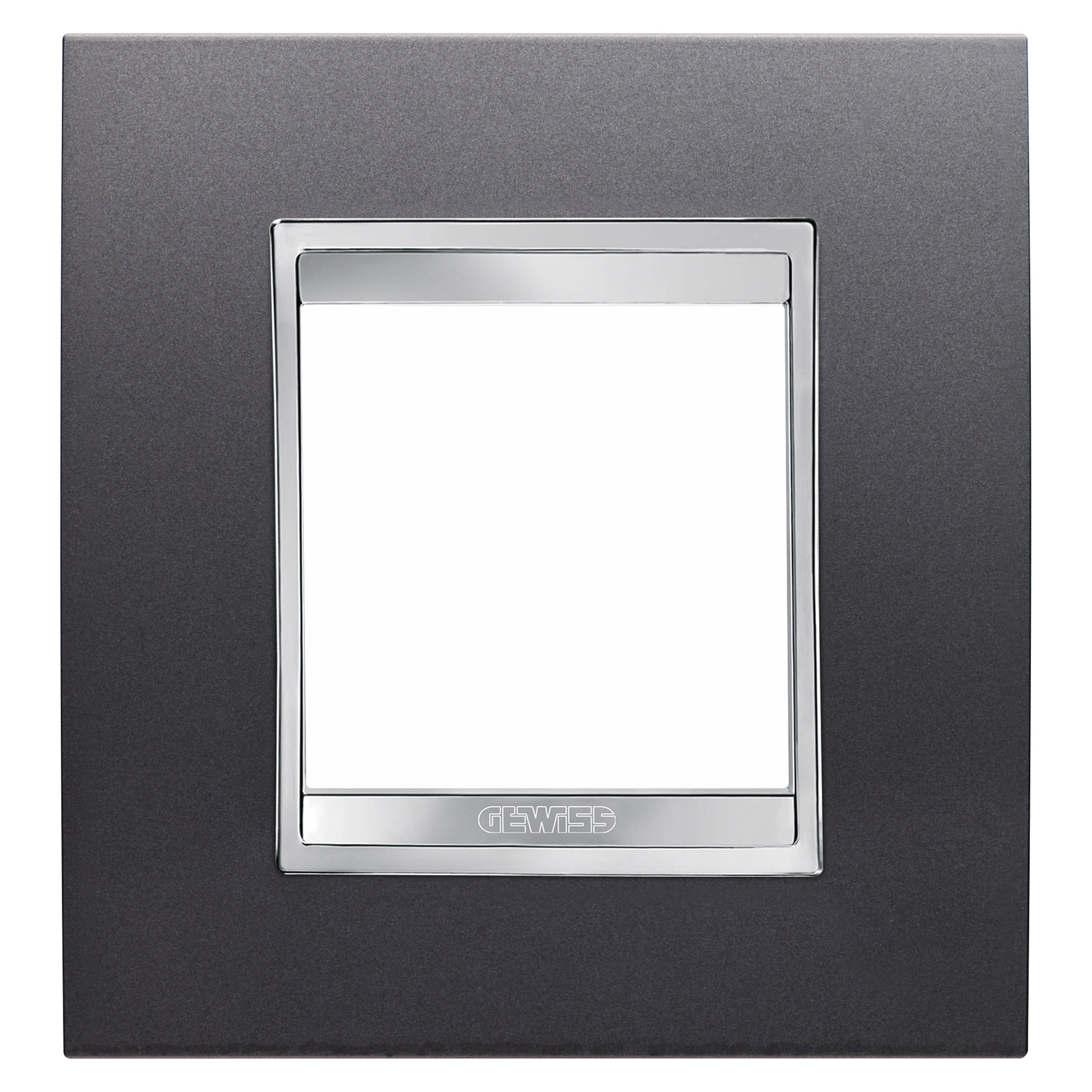Gewiss - PLAQUE LUX INT. 2P ARDOISE