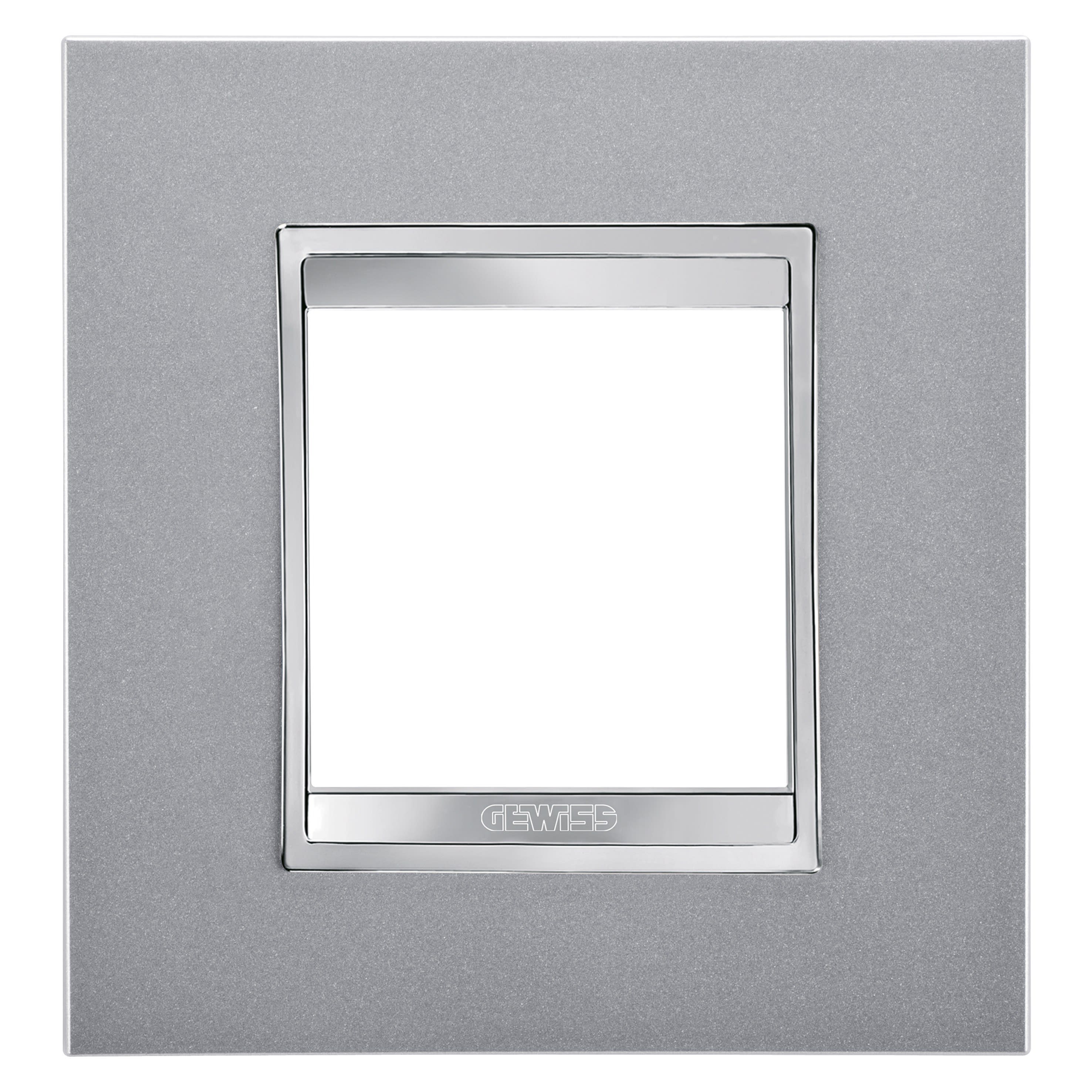 Gewiss - PLAQUE LUX INT. 2P TITANE