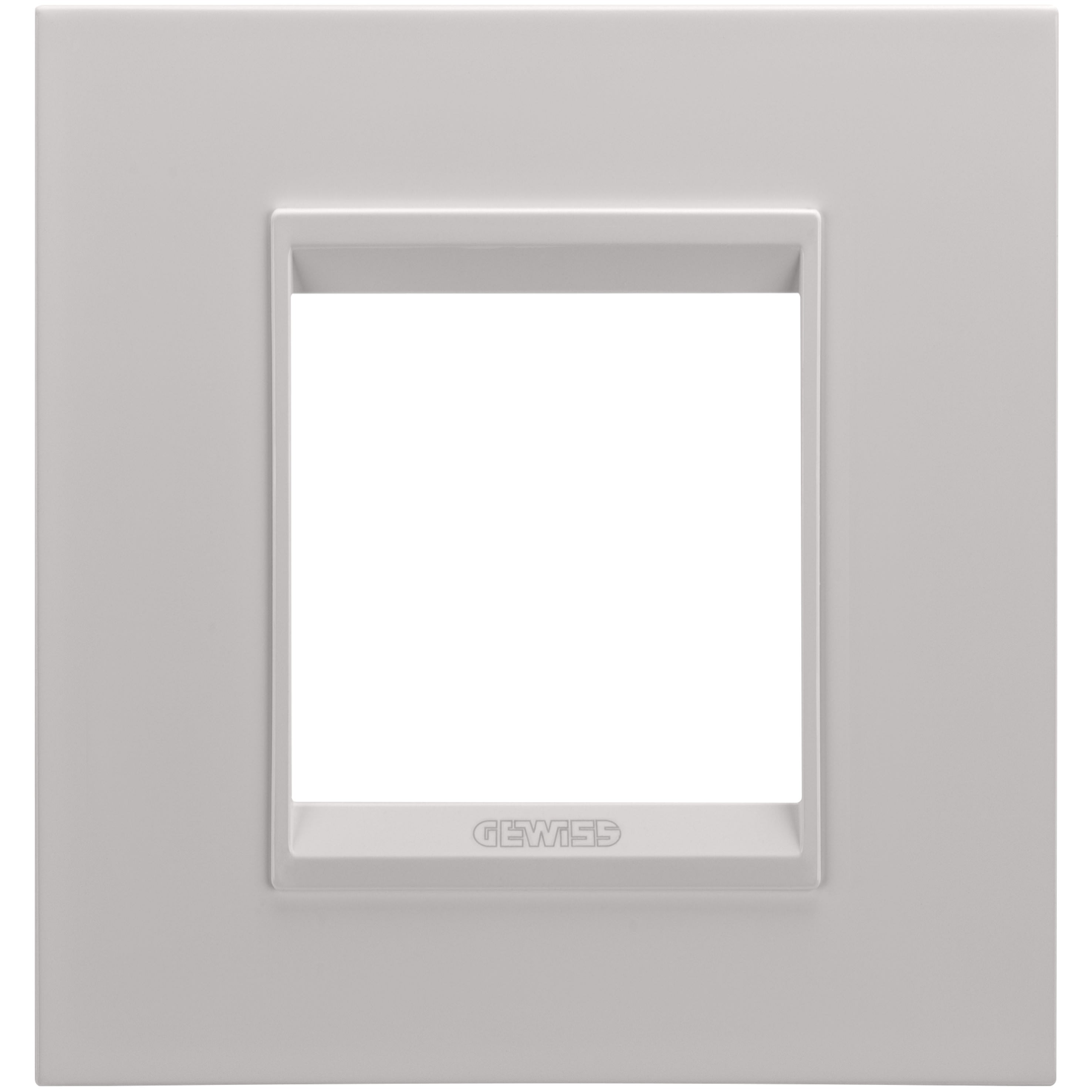 Gewiss - PLAQUE APPAREILLAGE LUX 2P MÉTAL BEIGE NATUREL - GW16222XL