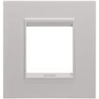 Gewiss - PLAQUE APPAREILLAGE LUX 2P MÉTAL BEIGE NATUREL - GW16222XL