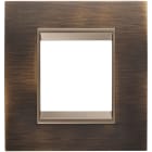 Gewiss - PLAQUE LUX 2P MÉTAL LAITON ANTIQUE LAVY