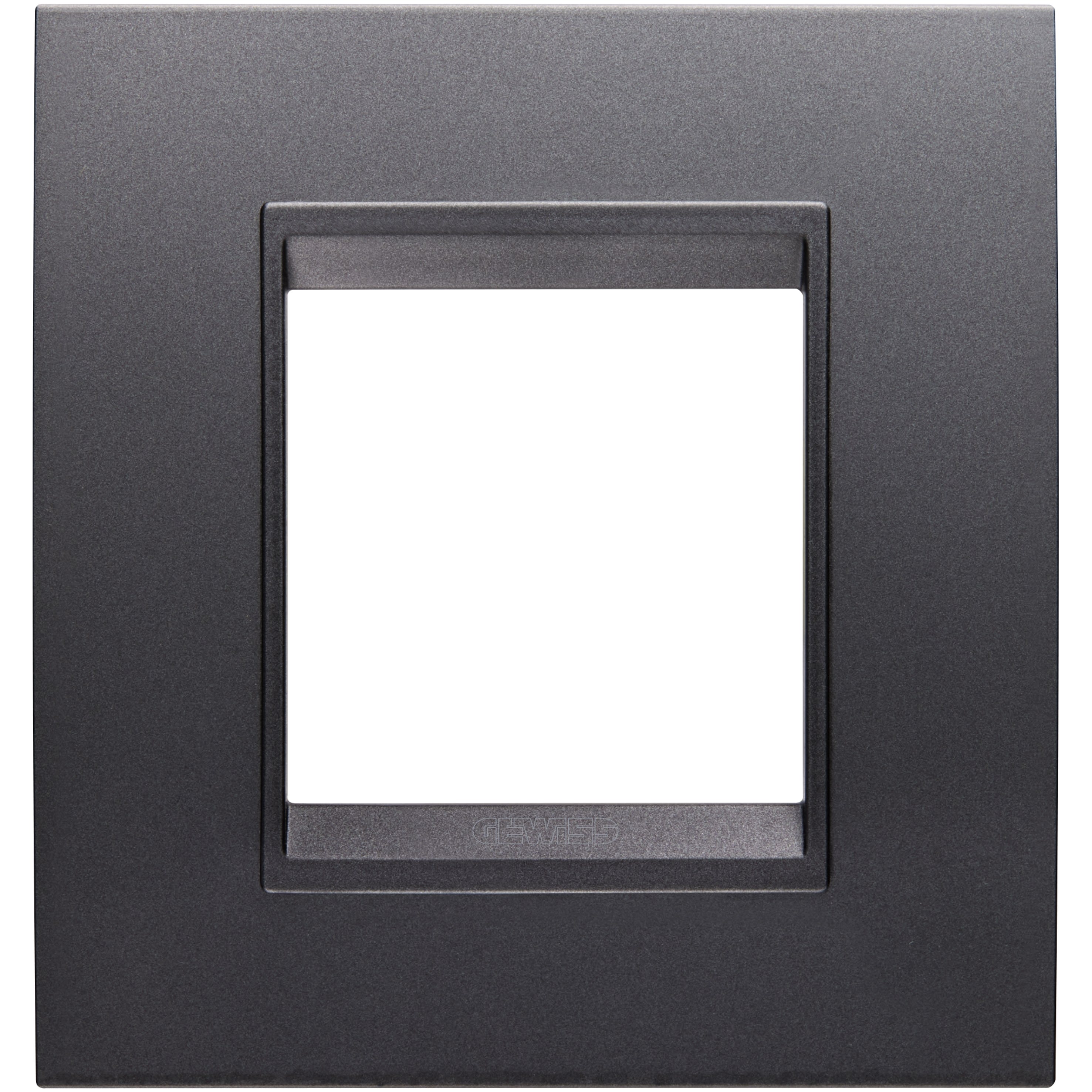 Gewiss - PLAQUE LUX 2P ARDOISE ABSOLUE