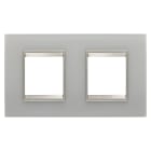 Gewiss - PLAQUE LUX 2+2P H VERRE NATUREL