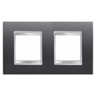 Gewiss - PLAQUE LUX INT. 2+2P H ARDOISE