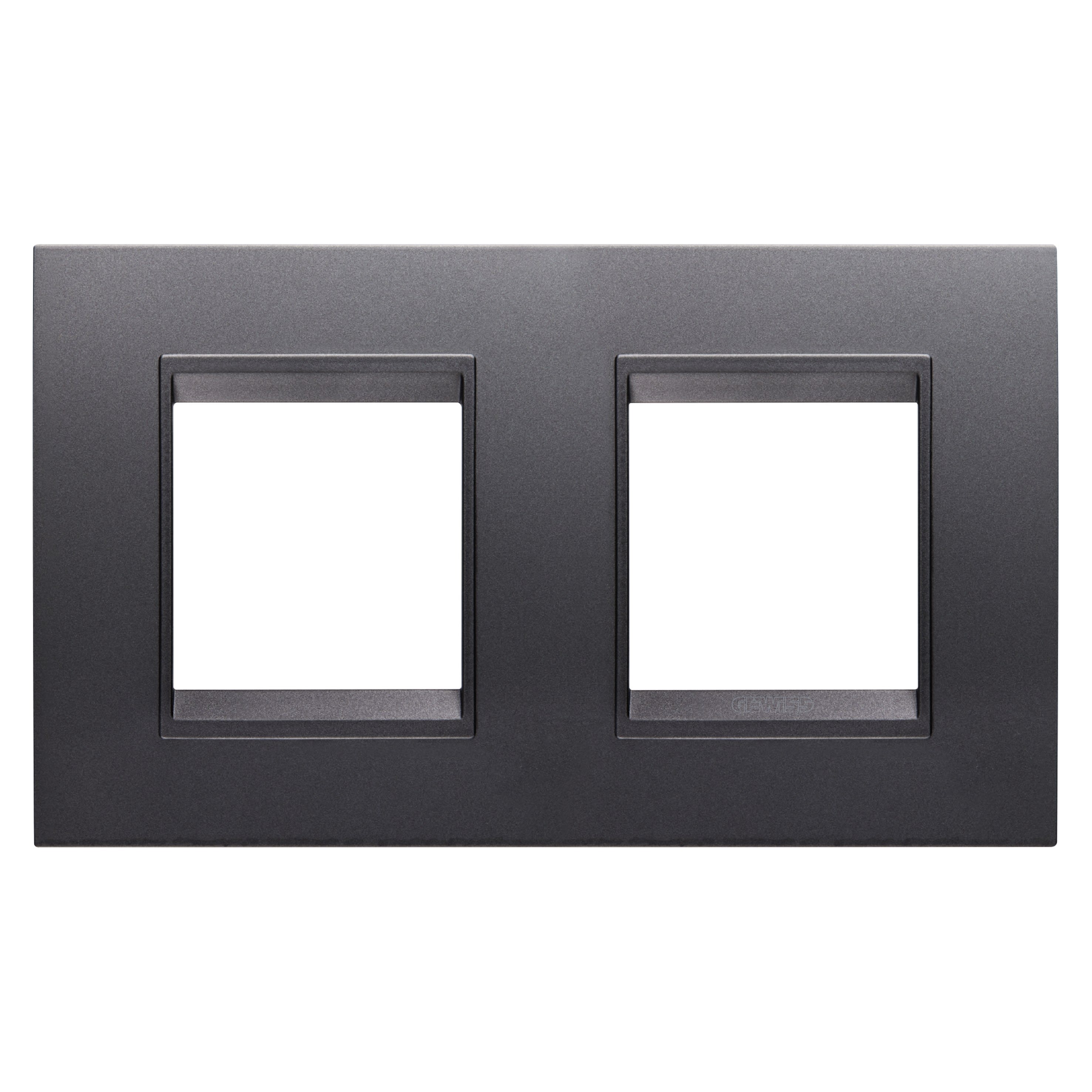 Gewiss - PLAQUE LUX 2+2P H ARDOISE ABSOLUE