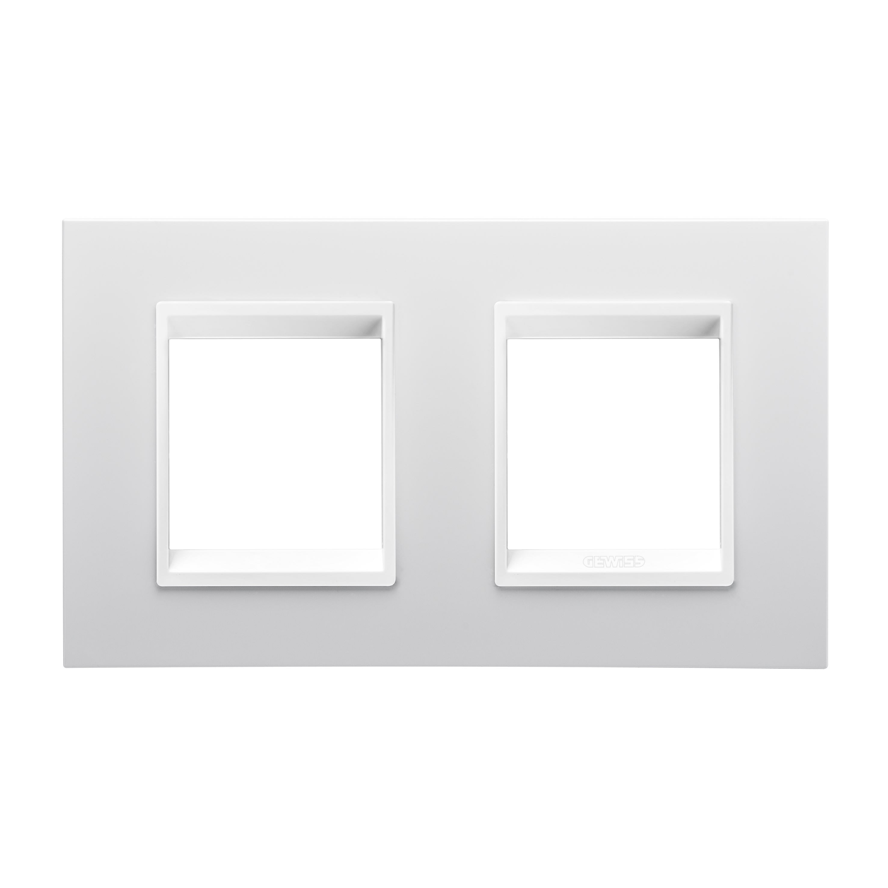 Gewiss - PLAQUE LUX INT. 2+2P O.MONOCHROME BL