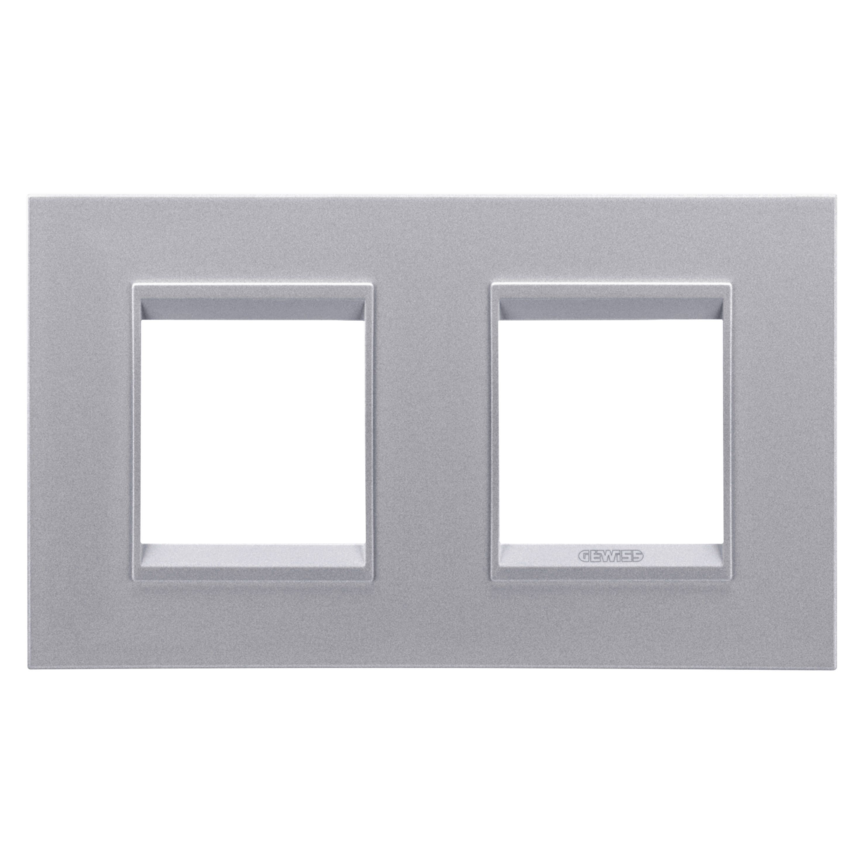 Gewiss - PLAQUE LUX 2+2P H TITANE