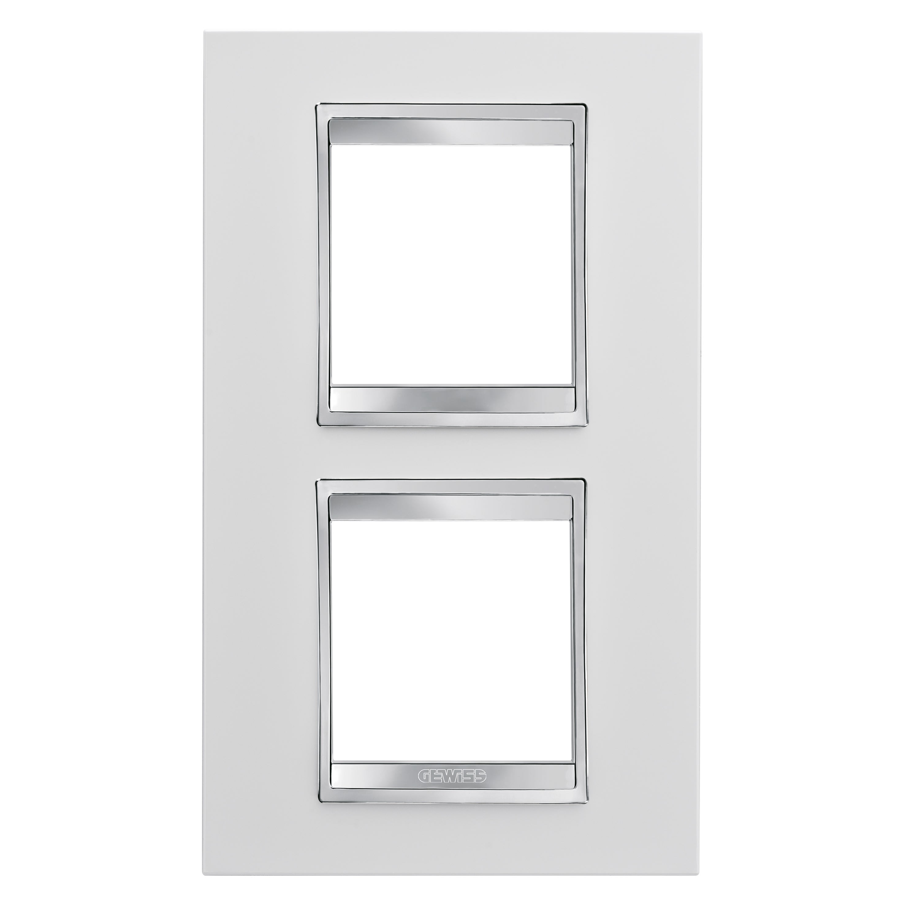Gewiss - PLAQUE LUX INT. 2+2P V.E. 71 BL CRÈME