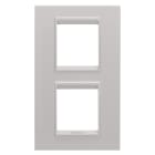 Gewiss - PLAQUE APPAREILLAGE LUX 2+2P V MÉTAL BEIGE NATUREL - GW16224XL