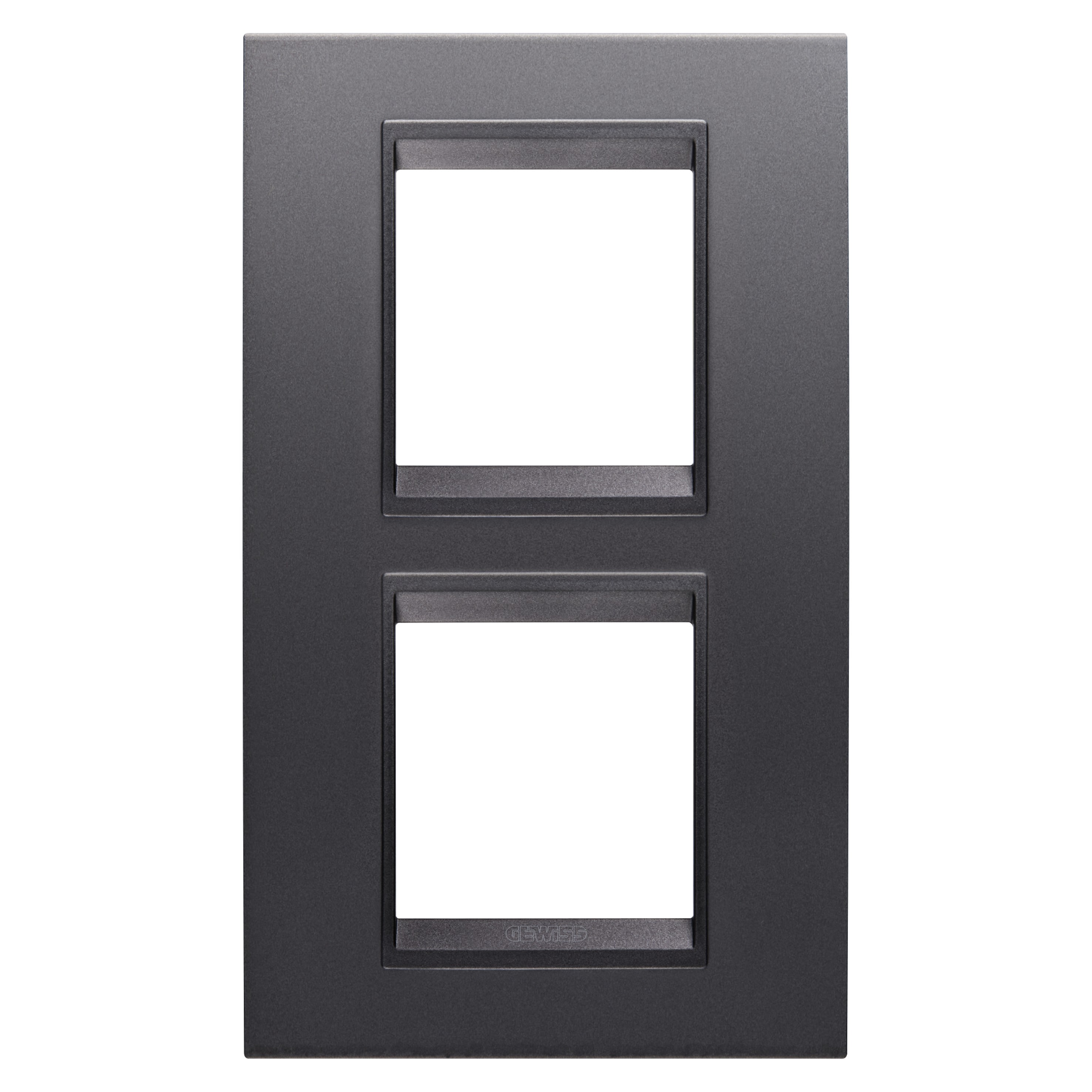 Gewiss - PLAQUE LUX 2+2P V ARDOISE ABSOLUE