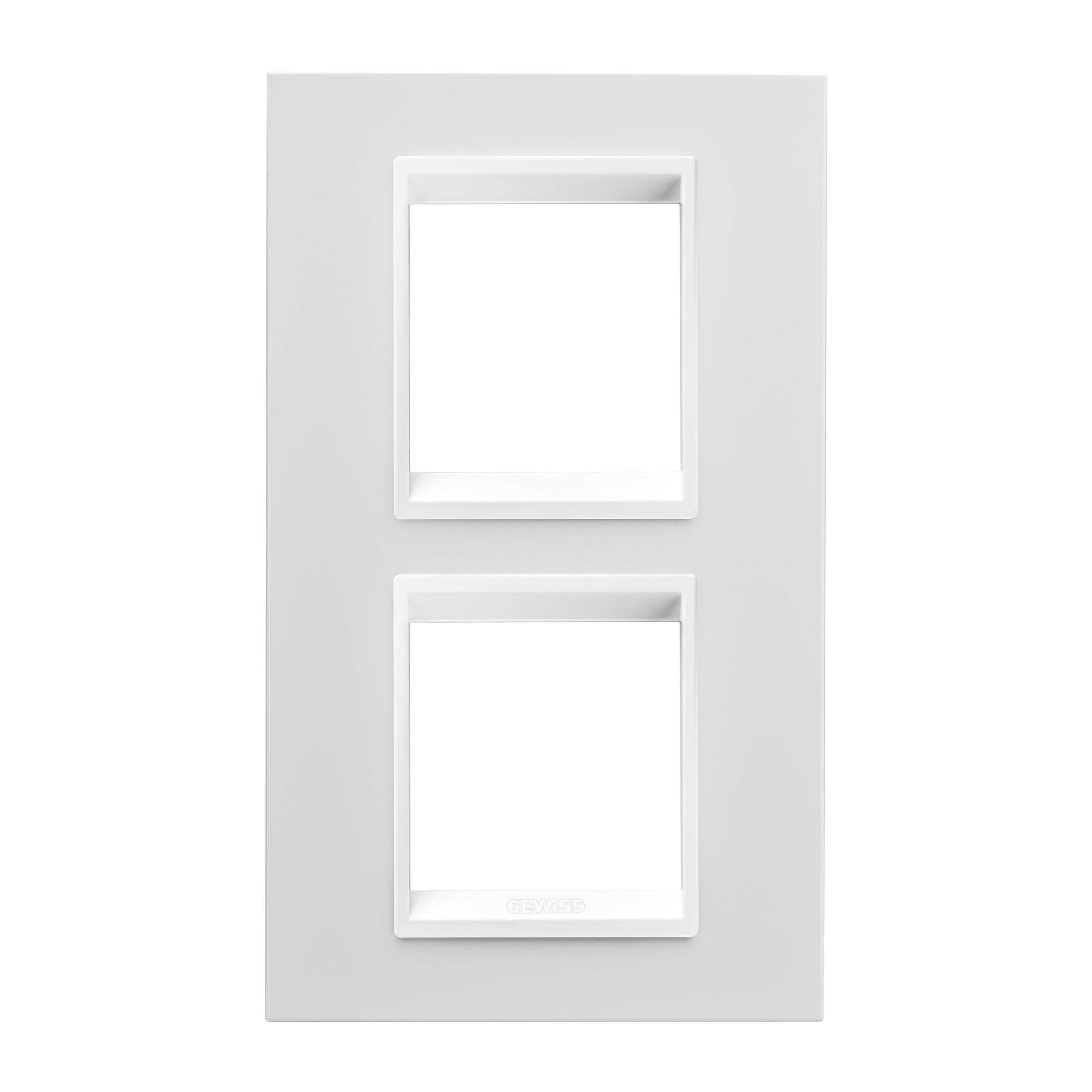 Gewiss - PLAQUE LUX INT. 2+2P V.MONOCHROME BL