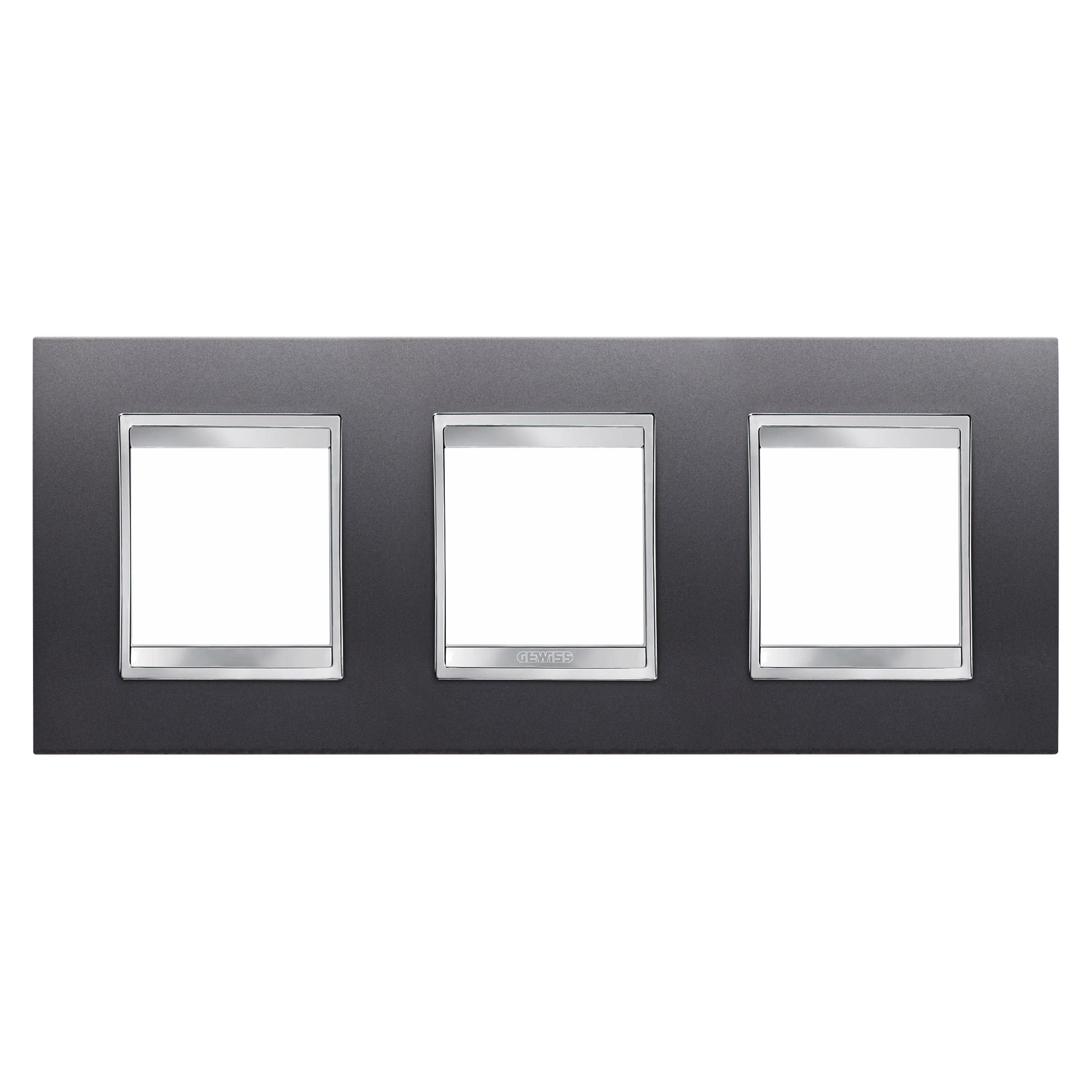 Gewiss - PLAQUE APPAREILLAGE LUX INT. 2+2+2P H ARDOISE - GW16226VA