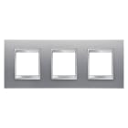 Gewiss - PLAQUE LUX INT. 2+2+2P H TITANE