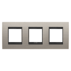 Gewiss - PLAQUE LUX 2+2+2P H MÉTAL ALUMINIUM