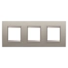 Gewiss - PLAQUE LUX 2+2+2P H MÉTAL ALUMINIUM