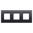 Gewiss - PLAQUE APPAREILLAGE LUX 2+2+2P H NOIR TONER LAVY - GW16226YN