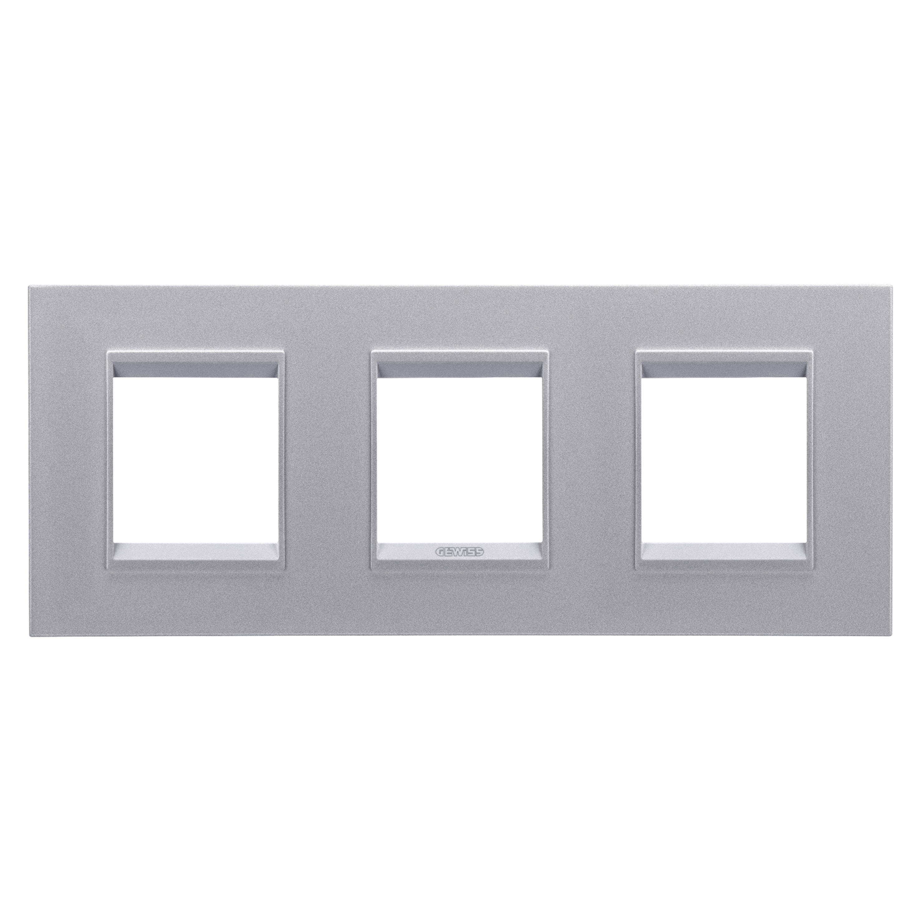 Gewiss - PLAQUE LUX 2+2+2P H TITANE