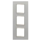 Gewiss - PLAQUE LUX 2+2+2P V VERRE NATUREL