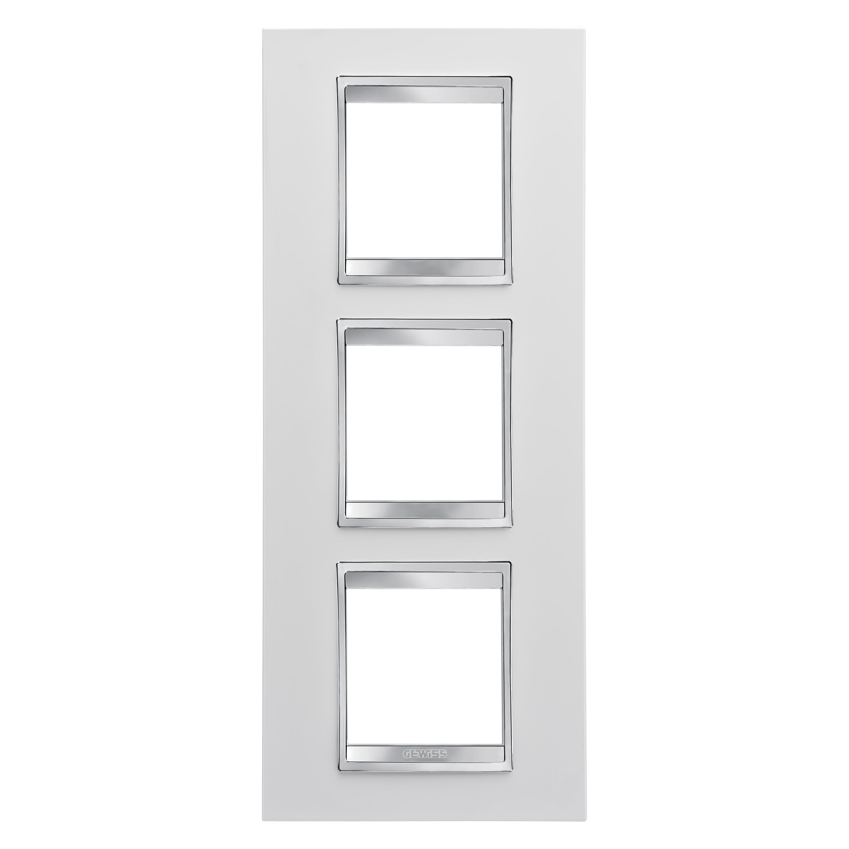 Gewiss - PLAQUE APPAREILLAGE LUX INT. 2+2+2P V BL CRÈME - GW16227TB