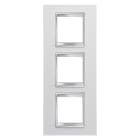 Gewiss - PLAQUE APPAREILLAGE LUX INT. 2+2+2P V BL CRÈME - GW16227TB
