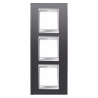 Gewiss - PLAQUE LUX INT. 2+2+2P V ARDOISE