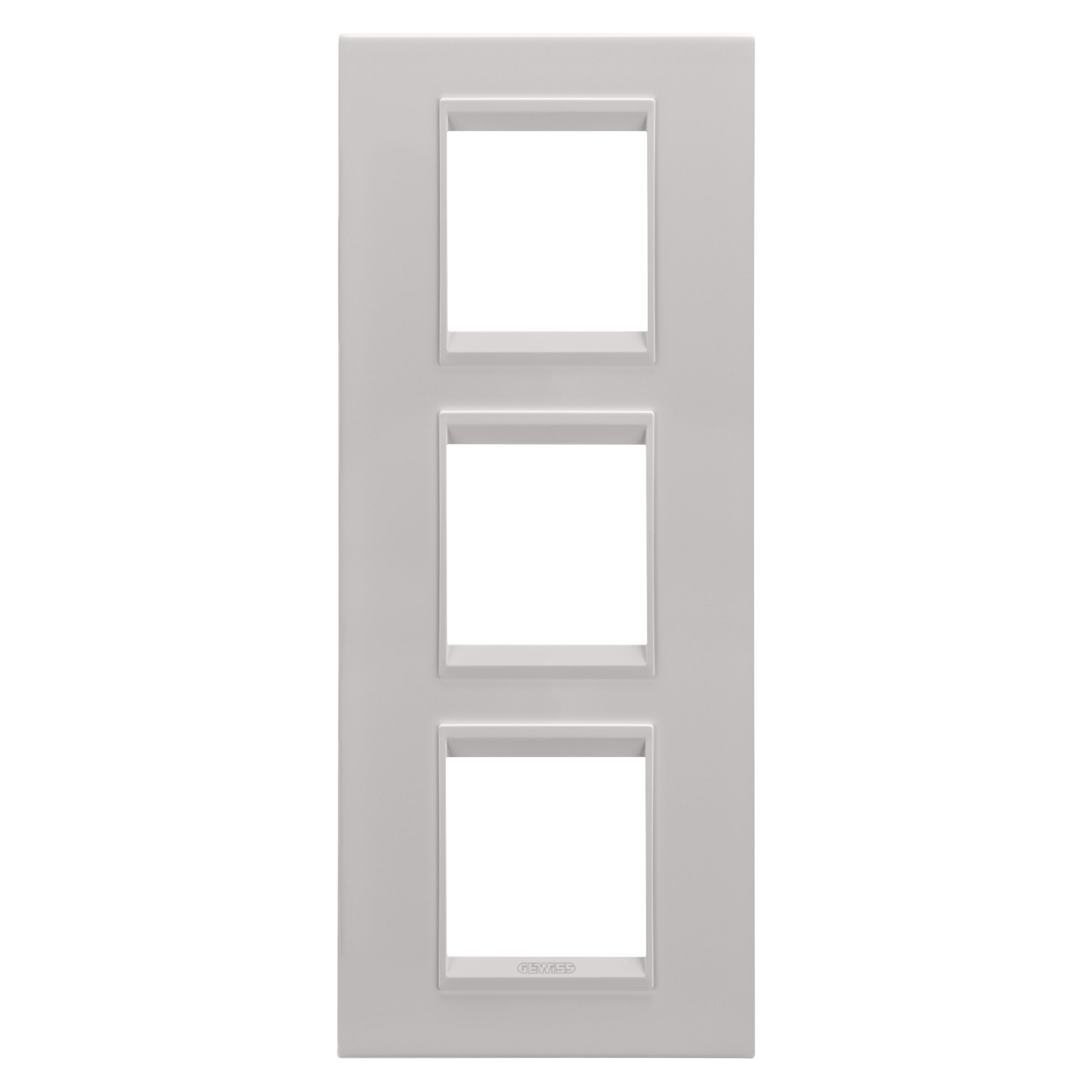 Gewiss - PLAQUE LUX 2+2+2P V MÉTAL BEIGE NATUREL
