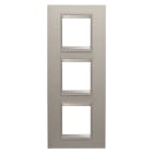 Gewiss - PLAQUE LUX 2+2+2P V MÉTAL ALUMINIUM