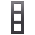 Gewiss - PLAQUE LUX 2+2+2P V ARDOISE ABSOLUE