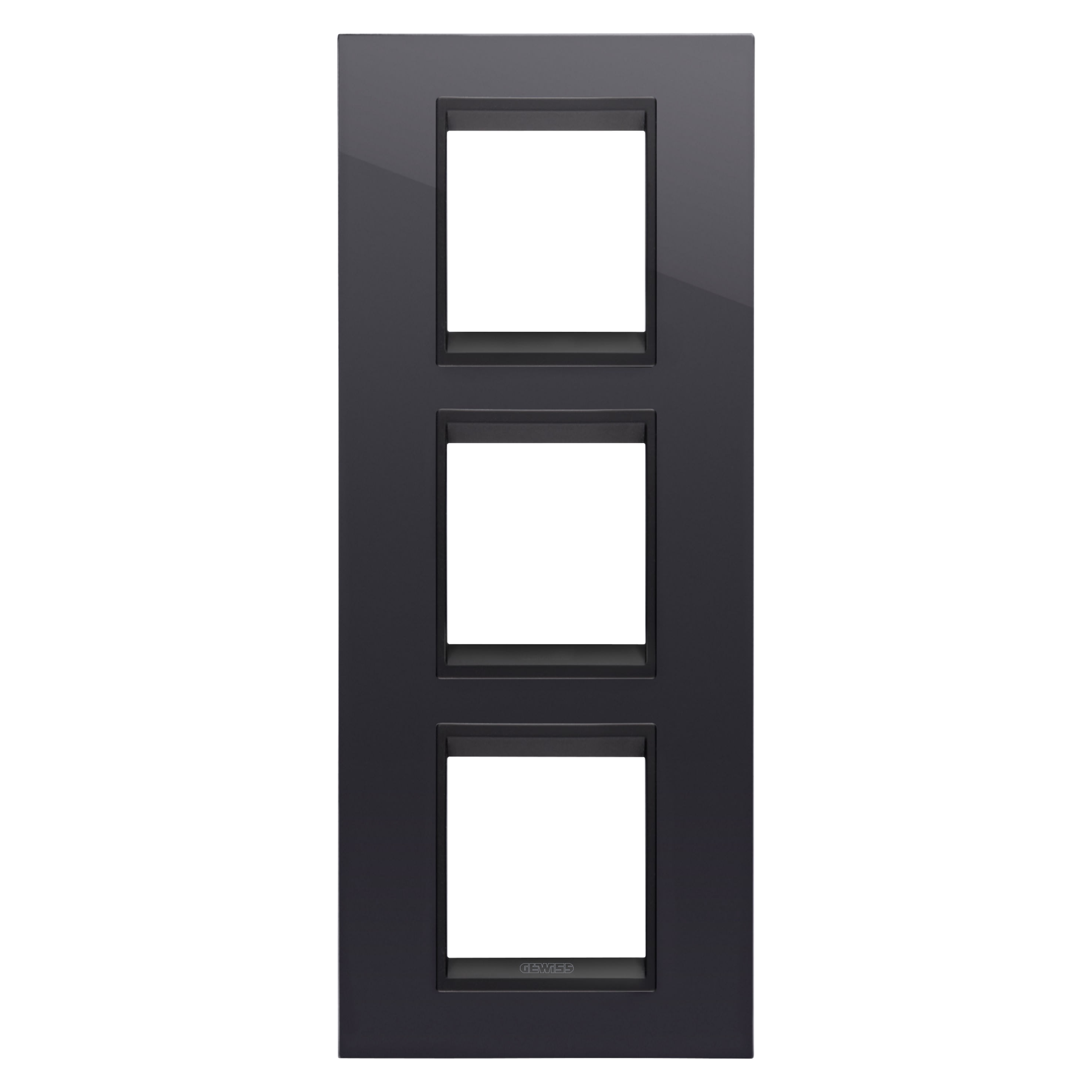 Gewiss - PLAQUE LUX 2+2+2P V NOIR TONER LAVY