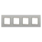 Gewiss - PLAQUE LUX 2+2+2+2P H VERRE NATUREL