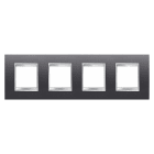 Gewiss - PLAQUE LUX INT. 2+2+2+2P H ARDOISE