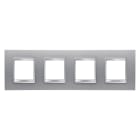 Gewiss - PLAQUE LUX INT. 2+2+2+2P H TITANE