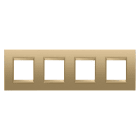 Gewiss - PLAQUE LUX 2+2+2+2P H MÉTAL OR