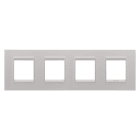 Gewiss - PLAQUE LUX 2+2+2+2P H MÉTAL BEIGE