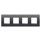 Gewiss - PLAQUE LUX 2+2+2+2P H ARDOISE ABSOLUE