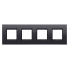 Gewiss - PLAQUE LUX 2+2+2+2P H NOIR TONER LAVY