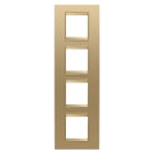 Gewiss - PLAQUE APPAREILLAGE LUX 2+2+2+2P V MÉTAL OR - GW16229XG