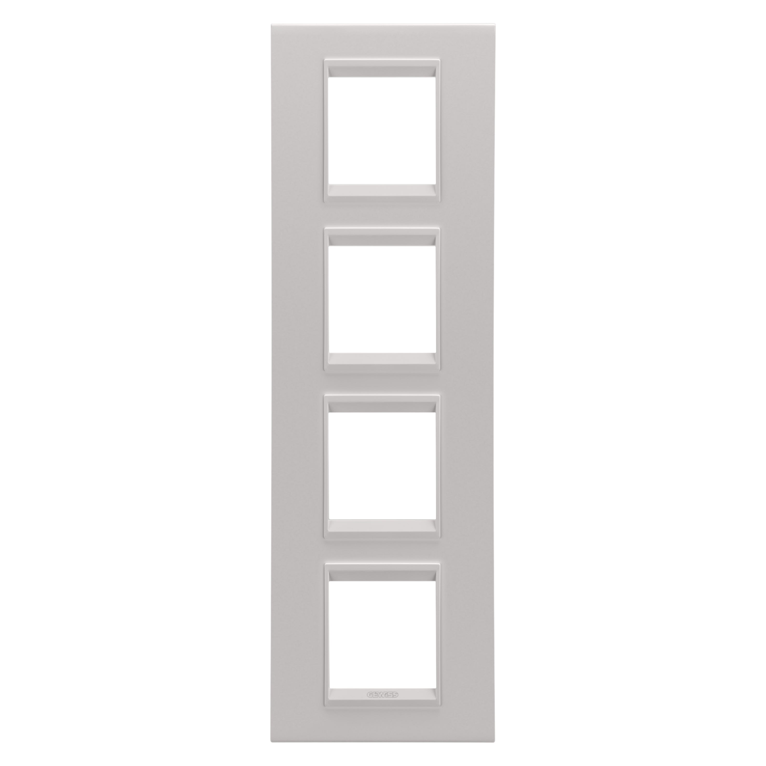 Gewiss - PLAQUE LUX 2+2+2+2P V MÉTAL BEIGE