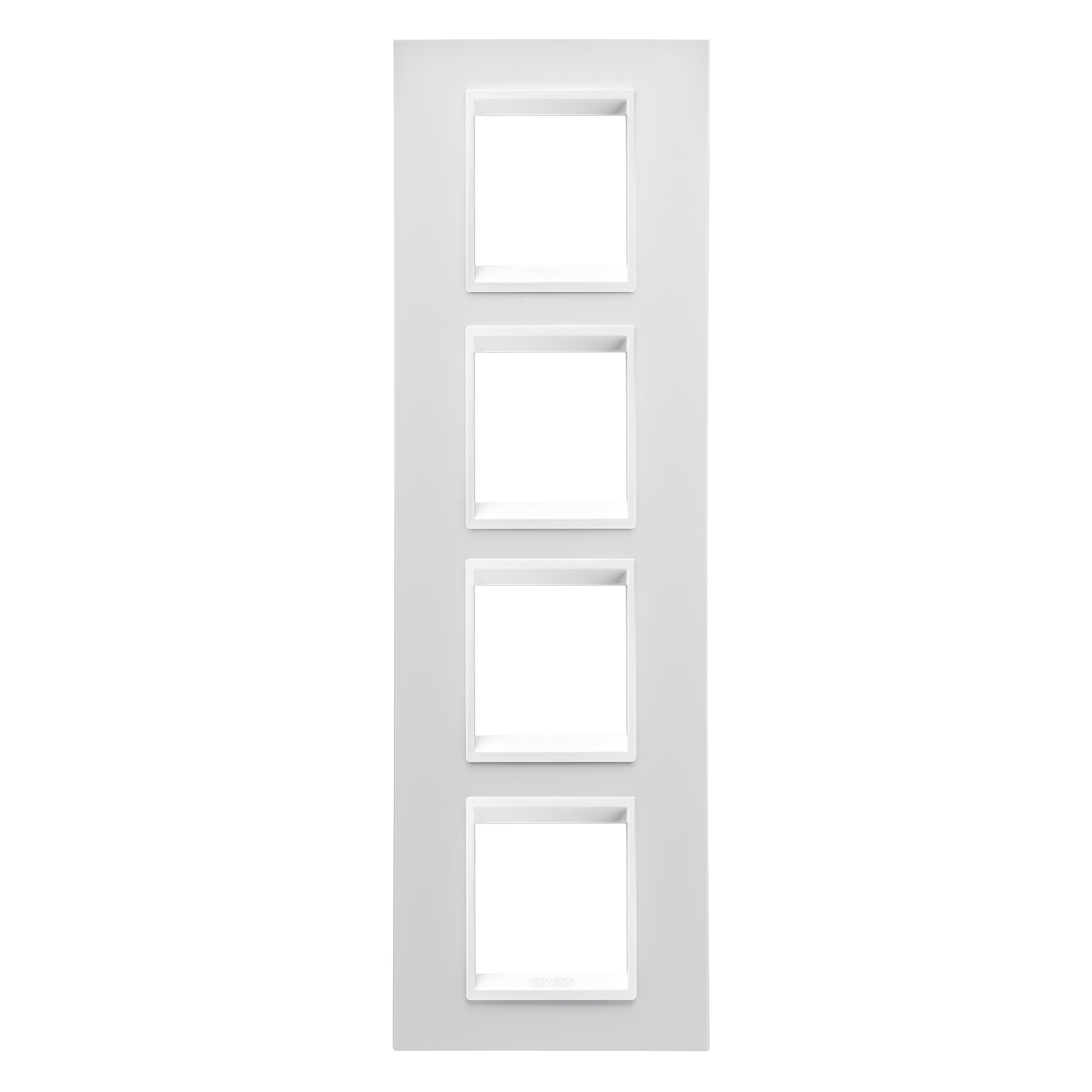 Gewiss - PLAQUE LUX INT. 2+2+2+2P V.MONOCHROME BL
