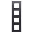 Gewiss - PLAQUE LUX 2+2+2+2P V NOIR TONER LAVY